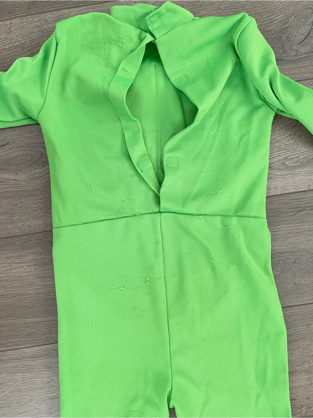 Green Turtle Costume Jumpsuit with Orange Shell